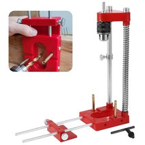 목공기계 목공공구 빨간 플라스틱 목공 드릴 로케이터 도구 휴대용 DIY 정확한 포지셔너 지그 목수 가이, 한개옵션0
