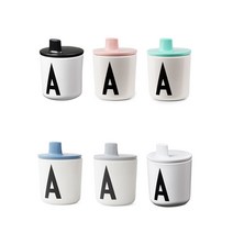[디자인레터스] 이니셜 컵 빨대뚜껑 SET-옵션선택, 빨대뚜껑 PINK, 멜라민컵 P