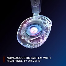 SteelSeries Arctis Nova 7 무선 멀티 플랫폼 게이밍 헤드셋 - 동시 2.4GHz 및 블루투스 편안한 디자인 고속 충전 38시간 배터리 PC PS 스위치 모