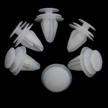 20pcs 차량 자동차 플라스틱 10.1mm 구멍 리벳 펜더 범퍼 CLI 용 패스너 도어, 하얀색