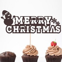 바보사랑 페이퍼 레터링 메리크리스마스 토퍼 눈사람.파티해, 상세설명 참조, 눈사람