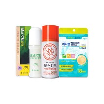 신신 모스키토 아웃도어에어로솔 + 모스키토 밀크 50ml + 메디랩 겔밴드 모기밴드 원형 살색 18매입 모기기피제 세트, 모기기피제 1세트