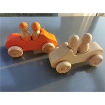 몬테소리 원목교구 가베 자동차 레인보우 신호등 컬러 발도르프 우드 표지판, 2 cars set