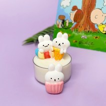 미니 토끼 3종 3구 수제몰드 (자체제작)