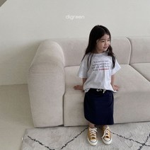 디그린 로맨스 티/digreen 면 데일리 남여아 공용 티셔츠