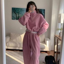 집업 겨울 팬츠 허리밴딩 후리스 그랜스투피스