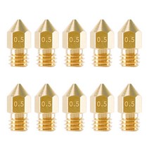 3D 프린터 노즐 청소 키트 금속이있는 헤드 노즐을위한 10 개 PCS 압출기 인쇄, 3mm/0.5mm