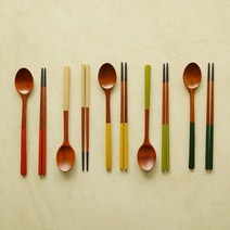 놋담 국내제작 항균 옻칠 컬러수저, 1) 옻칠 컬러수저 아이보리