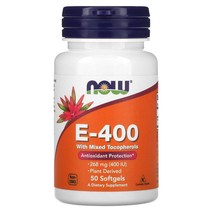 나우 푸드 NOW Foods E 400 268MG 400IU 소프트젤 50정