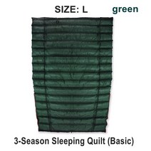 A 캠핑 야전 침낭 경량 오리텅 거위털 방수 동계용 따듯한 방오 포근한 3계절 Ice Fl, 06 Quilt L Green