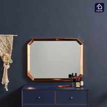 이프자인 국내생산 데일리 팔각 인테리어 벽거울, 골드