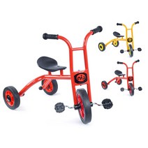 어린이집 타기쉬운 균형감각 첫세발자전거 4살선물 애들자전거 유아자전거, 레드