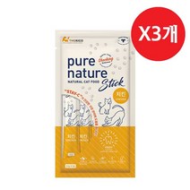 퓨어네이쳐 캣 츄르스틱 연어 참치 치킨 60g x 3개입, 치킨60g x 3개입