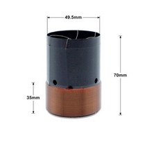 스피커 서브 우퍼 보이스 코일 49551515mm 4 층 와이어 자동차 베이스 구리 블랙 알루미늄 포머 포함 1 강아지, BX49535