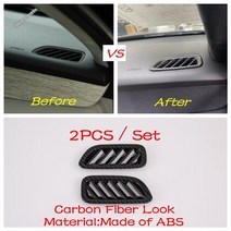 탄소 섬유 스타일 대시 보드 에어 벤트 커버 트림 헤드 라이트 스위치 패널 현대 호환 팰리세이드 용, [06] Model F