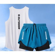 쿨 마라톤 복장 세트 러닝복 조깅 상하의 나시 여자마라톤복장 XL XXL XXXL 빅사이즈, M, B