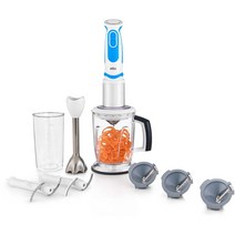 MultiQuick Spiralizer 핸드블렌더 3 Spiral Blades 5 Cup Sh레드der