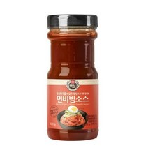 CJ더마켓 메뉴 개발 소스 만들기 황금 레시피 백설 면비빔용소스 양념 만능 비빔 국물 볶음 요리 국수 890G, 20개