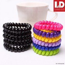 자국없는 스프링 머리끈