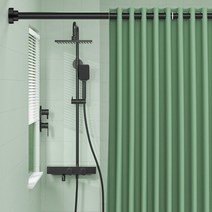 달기 BB921 저소음 화이트 블랙 블라인드설치 레일커튼 커튼레일 암막 라운드 브라켓, 155-260cm