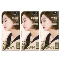 꽃을든남자 CS먹물 프리미엄 헤어 칼라크림, M7(30)매트브라운, 3개