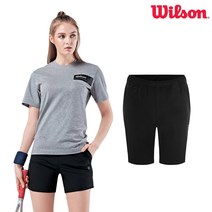 윌슨 반바지 PHS_5454 BLK 3부스판 테니스 배드민턴