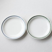 핸드페인팅 사이드도색 소형접시 예쁜그릇쇼핑몰 그릇, 단일사이즈