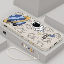 우주 비행사 실리콘 전화 케이스 샤오미 미 11 라이트 5G NE 후면 커버 12s 울트라 12x12s 10 프로 끈이 있, 01 For Mi 10, 04 B-YK000304