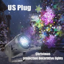 LED 무대 조명 크리스마스 레이저 프로젝터 램프 20 그림 패턴 DJ 디스코 빛 홈 장식, [03] US Plug Color Snow
