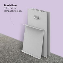 Mindspace 뚜껑과 탈착식 메시 안감이 있는 이중 세탁 바구니 욕실 .. 정품보장, Cool Grey