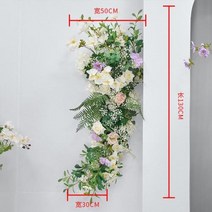 웨딩장식 스튜디오장식 포토테이블 대형조화 웨딩 장식 시뮬레이션 꽃 아트 배경 벽 인공 무대 배열 창 디스플레이 월, D