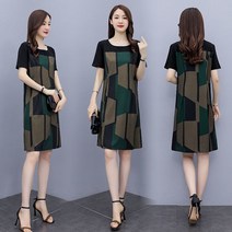 여성 여름 귀부인 럭셔리원피스 와이드 루즈핏 빅사이즈 배가리기 키 작은 사람