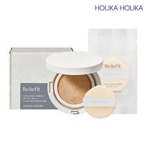 홀리카홀리카 릴리피트 시카 클리어 쿠션(기획)[본품+리필구성], 상세 설명 참조, 01 퓨어바닐라