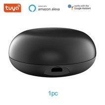 와이파이 IR 컨트롤 허브 스마트 홈 블래스터 적외선 무선 원격 제어를 통해 라이프 Tuya APP 호환 알렉사 구글, [01] black 1pc