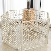 푸르미 반려동물 매직 울타리 대형 6단 아이보리, 아이보리_62 x 62 cm