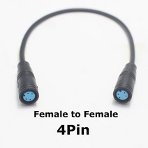 배달전기자전거 1Pcs M8 2 3 4 5 6 핀 전기 자전거 조인트 플러그 Ebike 디스플레이 케이블 방수 여성 옵션, 01 Male to Male, 02 3Pin