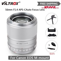 viltrox 233356mm f1.4 aps-c ef-m 렌즈 자동 초점 인물 렌즈 캐논 eos 마운트 카메라 m5 m10 m100 m200 m50 m6 용 프라임 렌즈, 33mm f1.4