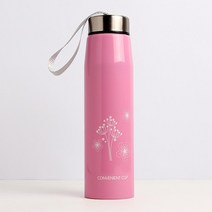 사계절가능한 핑크빛 사무실 보온병 보온보냉병 개업선물 보냉, 1개