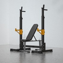 비바비보 분리형 스쿼트랙 홈트 파워랙 미니랙 스쿼트렉 스쿼트선반, 디럭스 벤치프레스+A 아령 스툴 1대