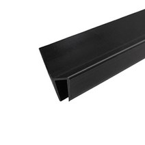 135도 블랙 샤워부스 프로파일 유리쫄대(8mm용) 2.4M _욕실 화장실 물튐방지 유리문 하부 부속 욕실부속 샤워부스부속 바람 물 막이 물받이