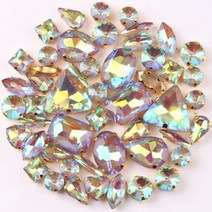 골드 클로 설정 50 개가방 모양 믹스 클리어 앰프 젤리 캔디 ab glass crystal saw on rhinestone 웨딩 드레스 신발 가방 diy trim