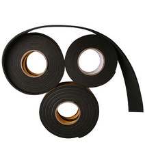 스펀지테이프 EVA 단면 흑색 폭 10mm 두께5mm