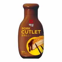 CJ 백설 돈까스 소스 255g 우스타소스 데미그라스소스 오므라이스소스 튀김소스 고급스러운풍미, 13개