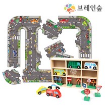 브레인숲 교통놀이 퍼즐세트(대형) 입체디자인 창의력발달 어린이집 유치원 교구, 단품