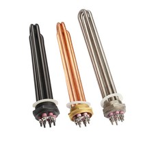 심야전기 온수보일러 사각히터 봉히터 1.52인치 3kw, DN40 구리 270mm 380V6kw