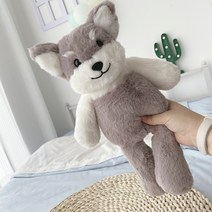 슈나우저 인형 개 피규어 장난감 선물, 2번 A 38cm