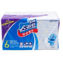 스카트 위생행주, 100매입, 3개