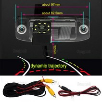 차량 후방 뷰 백업 주차 후진 카메라 현대 기아 스포티지 R 카렌스 보레고 소렌토 오피러스 모하비 K3 씨드 모하비용, 5.Dynamic Trajectory