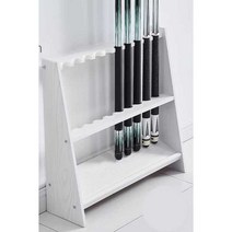 당구 큐대 정리 보관 스텐드 큐행거 걸이 나무 보관함, 검정색 12개