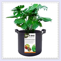 중형 그로우백 부직포화분(블랙) 숨쉬는화분